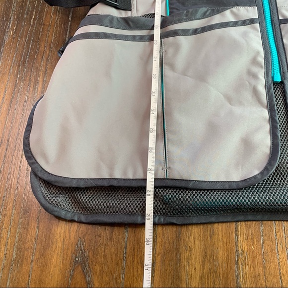 Cabela's New Era Shooting hunting Vest mens size Lage w/ pockets gray blue zip. - Picture 7 of 7